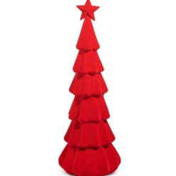 Raz Imports Raz 29.5" Red or Green Flocked Tree Christmas Decoration Best