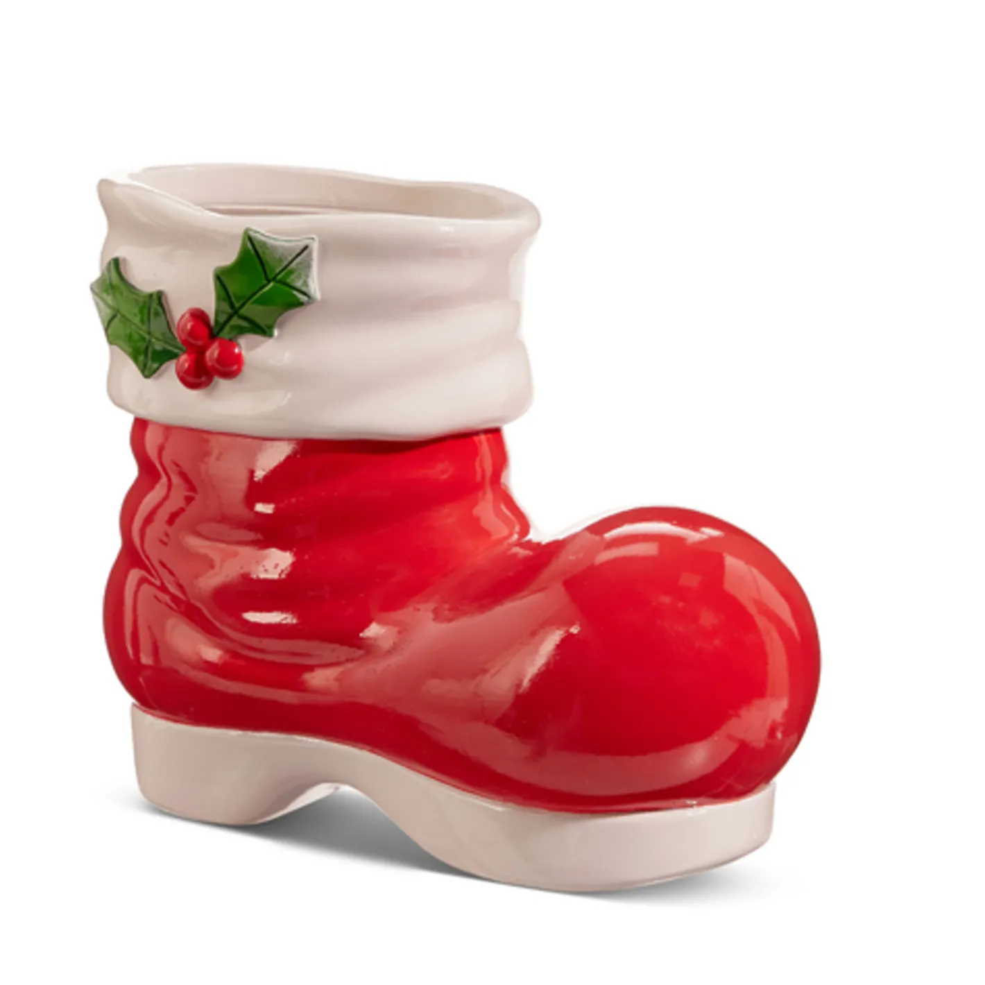 Raz Imports Raz 10" Red Santa Boot Christmas Vase or Figure 4457652