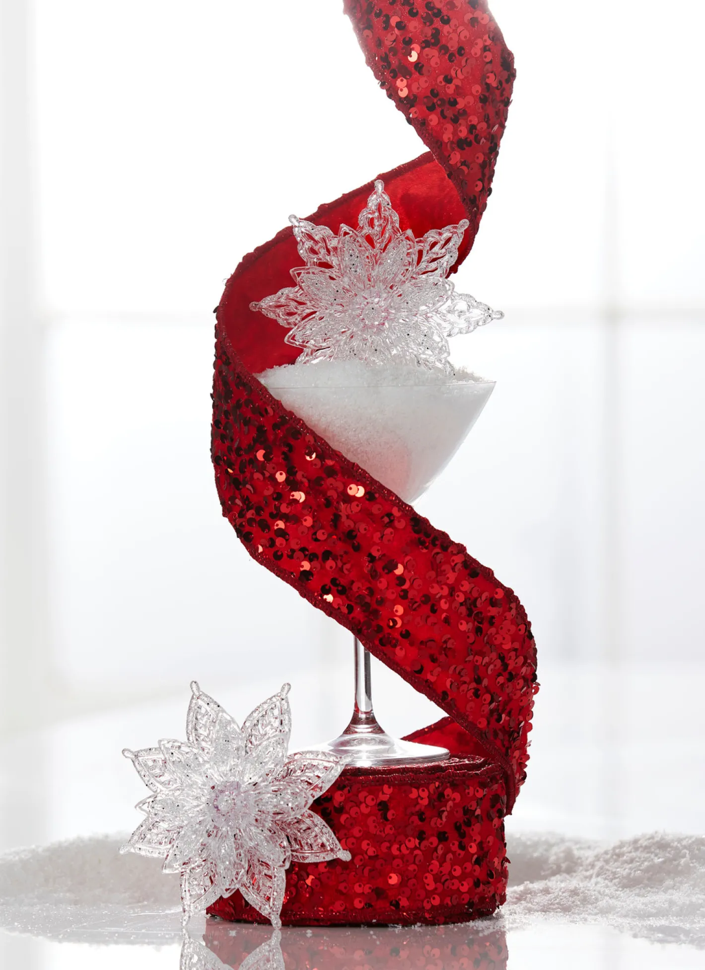 Raz Imports Raz 2.5" Red Sequined Wired Christmas Ribbon R4371759 Best