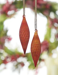 Raz Imports Raz 8" Red Teardrop Glass Christmas Ornament 4222877 Best