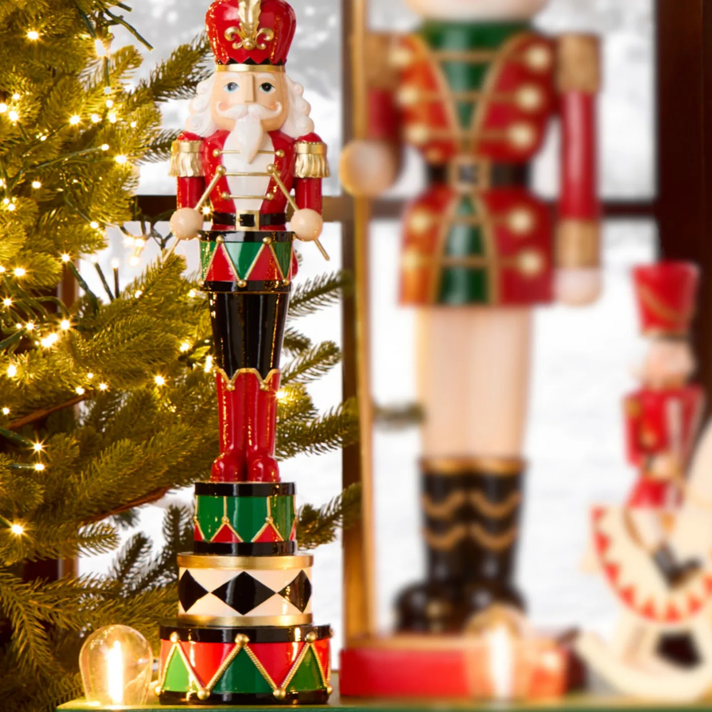 Raz Imports Raz 18" Red, White, and Green Nutcracker Christmas Figure 4512262 Hot