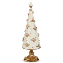 Raz Imports Raz 15.5" Regal Bee Embellished Cone Christmas Tree Decoration 4510475