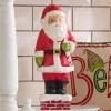 Raz Imports Raz 13" Santa Down The Chimney Figure 4519150 Sale