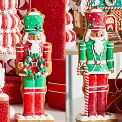 Raz Imports Raz 12" Set of 2 Christmas Gingerbread Nutcracker Christmas Decoration 4516439