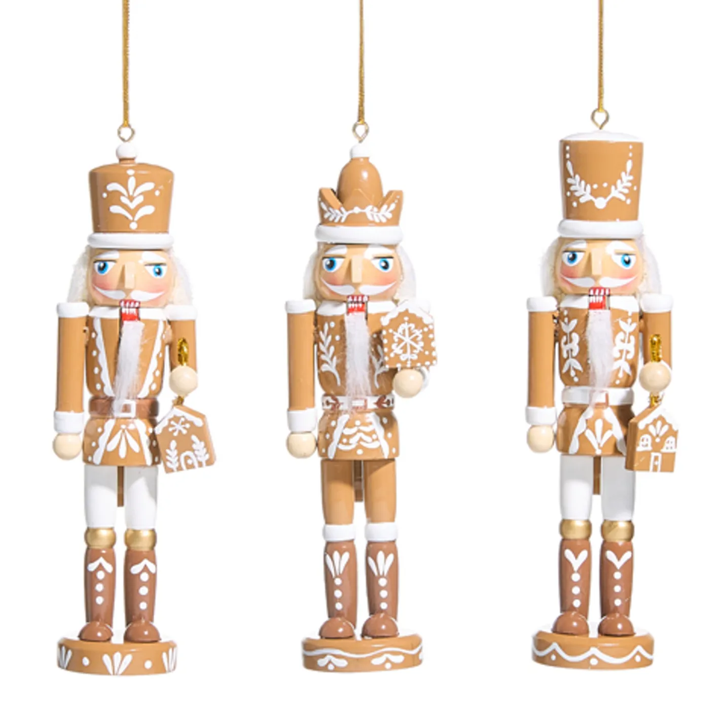 Raz Imports Raz 6" Set of 3 Gingerbread Nutcracker Christmas Ornament 4533313 Online