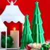 Raz Imports Raz 14" Set of 2 Green Tiered Flocked Trees Christmas Decoration 4523131 Best