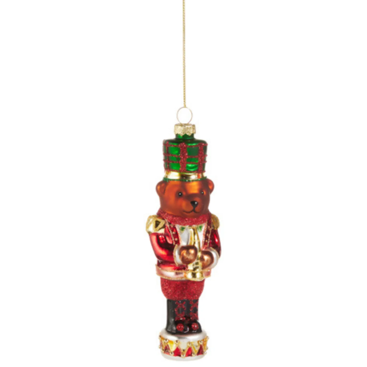 Raz Imports Raz 5.75" Set of 2 Teddy Nutcracker Glass Christmas Ornament 4522927 Discount