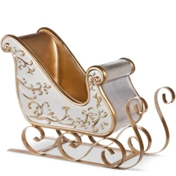 Raz Imports Raz 14.5" Silver and Gold Sleigh Christmas Decoration 4530542