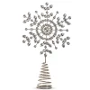 Raz Imports Raz 12" Silver Jeweled Snowflake Tree Topper 4403610 Discount