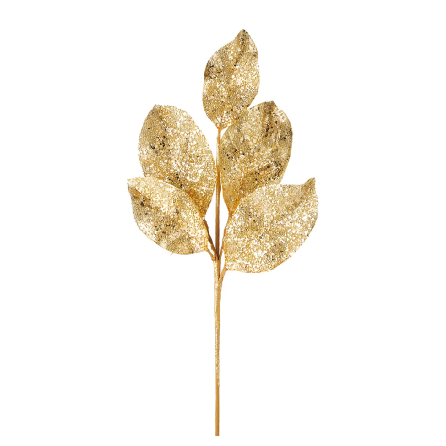 Raz Imports Raz 24" Silver or Gold Beaded Metallic Leaf Christmas Spray F4106650 Hot