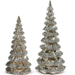 Raz Imports Raz 13" Silver Sequin Trees Christmas Decoration 4524504 Discount