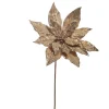 Raz Imports Raz 20" Soft Champagne Poinsettia Stem Christmas Tree Accessory F4506731 Discount