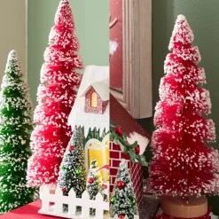 Raz Imports Raz 11" Spiral Red Trees Set Christmas Decoration 4520086 New