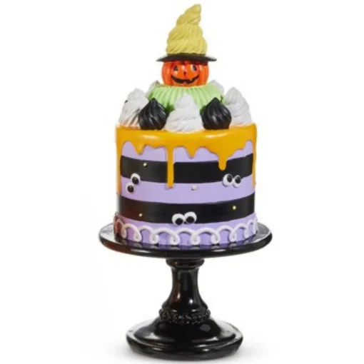Raz Imports Raz 12" Spooky Cake Halloween Decoration 4510317 New