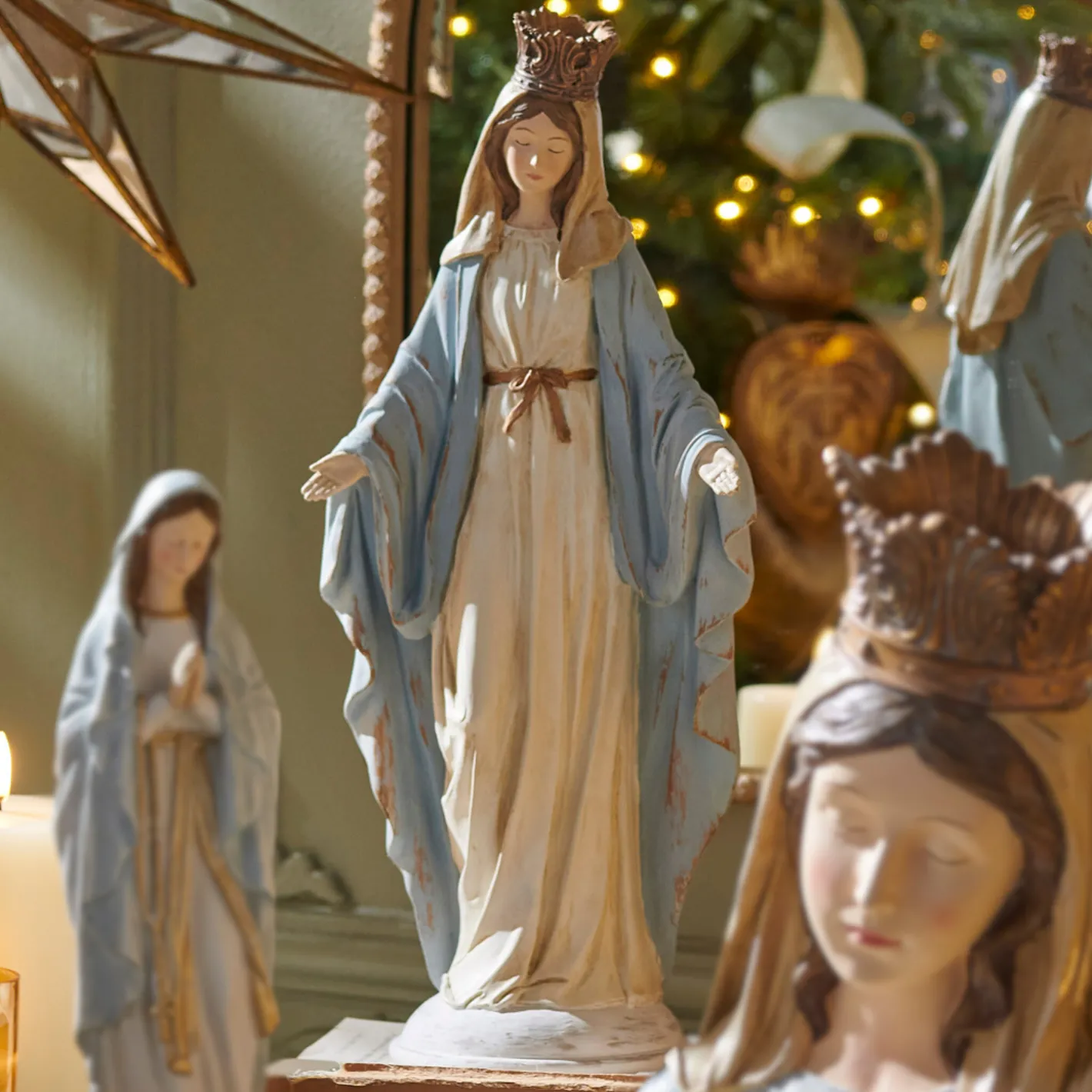 Raz Imports Raz 15" Standing Virgin Mary Christmas Figure 4411311 Sale