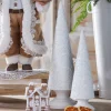 Raz Imports Raz 16.5" Textured White Cone Tree Set of 2 Christmas Decoration 4412130 Clearance