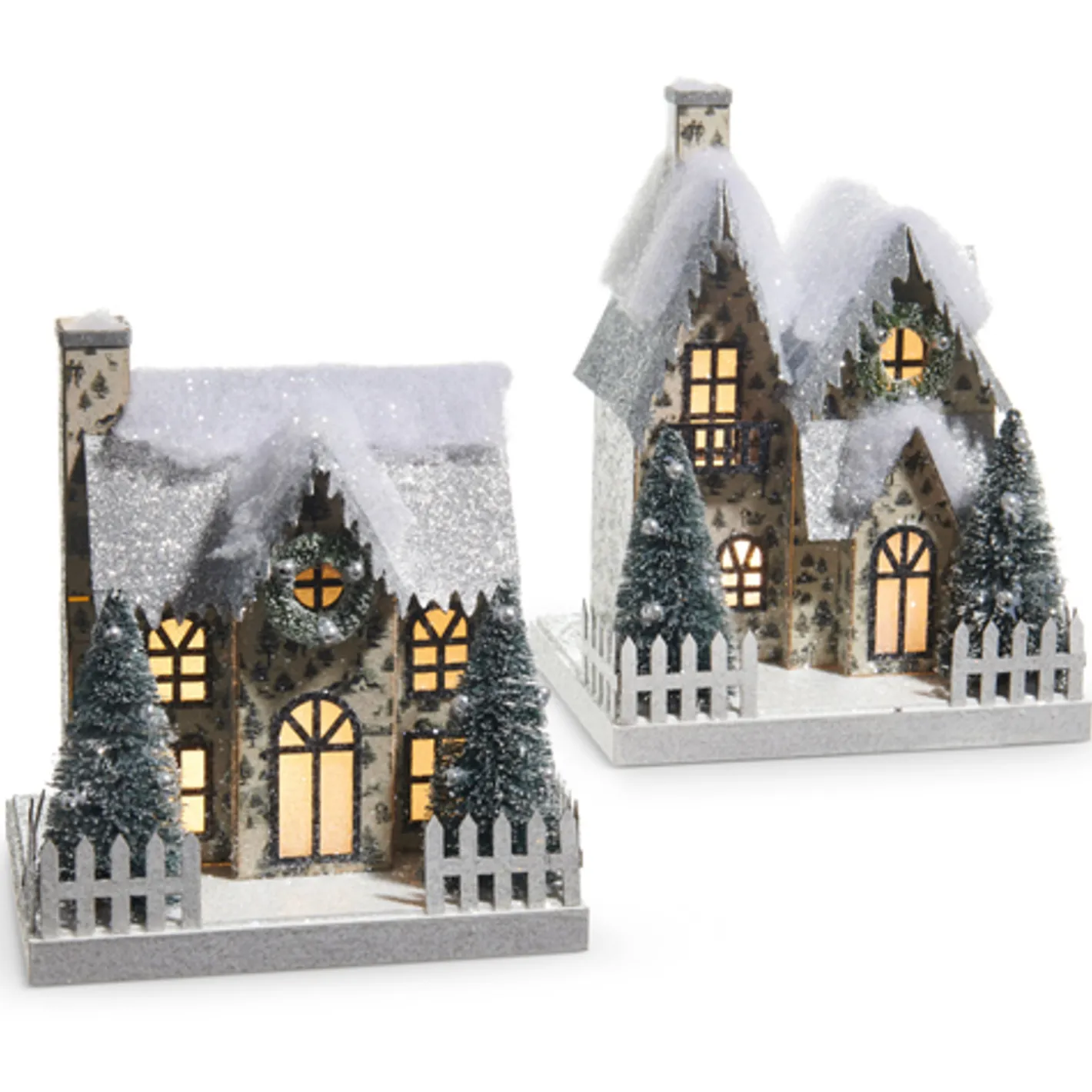 Raz Imports Raz 9" Through the Woods Lighted Paper House Christmas Decoration 4515560 Online