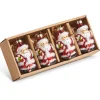 Raz Imports Raz 3" Tinsel Santa Glass Christmas Ornament Box of 4 4422899 Hot