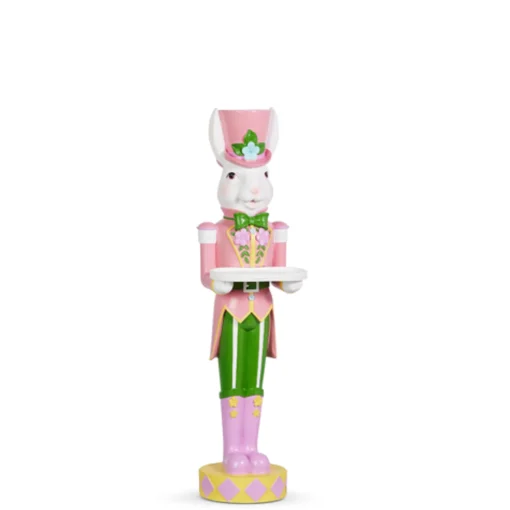Raz Imports Raz 22" Traditional Easter Bunny with Tray Figure 4501606 Outlet