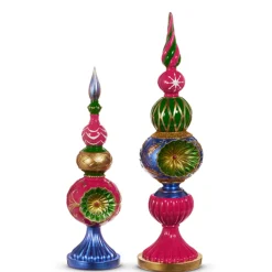Raz Imports Raz 20" Vintage Multicolor Finials Christmas Figure Decorations 4530528 Clearance