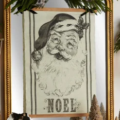 Raz Imports Raz 30.5" Vintage Santa Gazette Hanging Tapestry Christmas Decoration 4521377 Sale