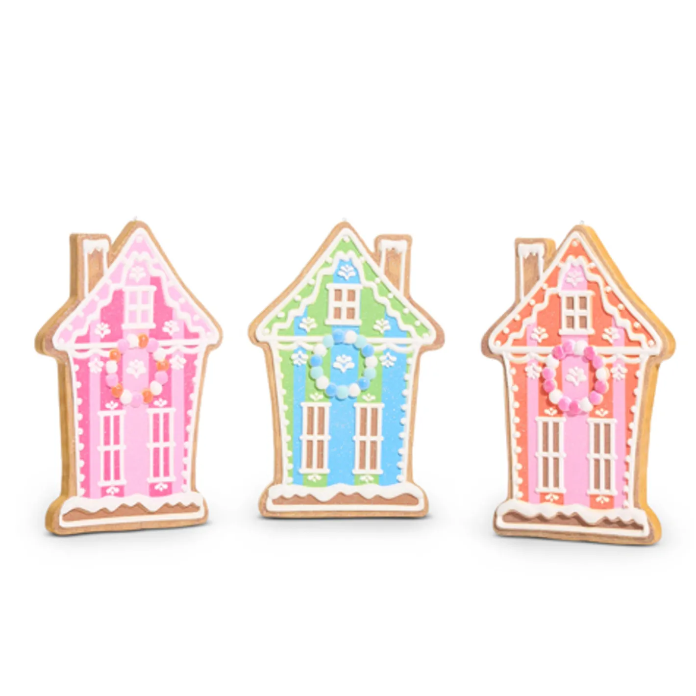 Raz Imports Raz 12" Vivid Jolly Gingerbread House Christmas Ornament 4516579 New