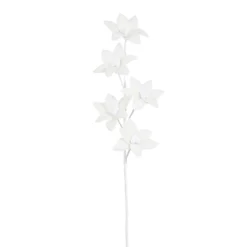 Raz Imports Raz 25" White Felt Poinsettia Christmas Tree Spray F4306768 Outlet