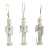 Raz Imports Raz 5.75" White Nutcracker Christmas Ornament Set of 3 4422800 Outlet