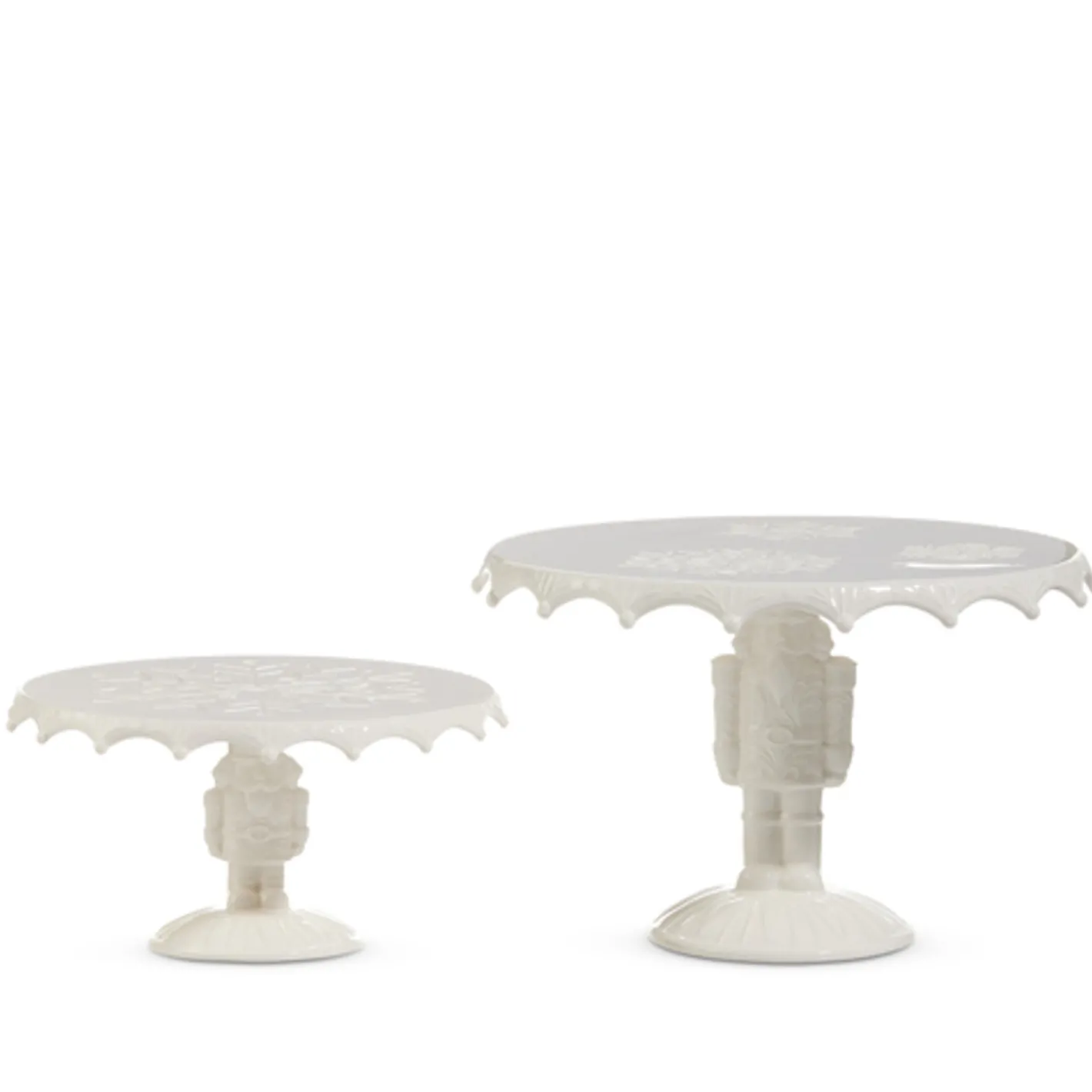 Raz Imports Raz 10.5" White Nutcracker Pedestals Christmas Decoration Set of 2 4510447 Best