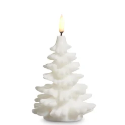 Raz Imports Raz 5.5" White or Ivory Uyuni Christmas Tree Battery Operated Candle with Lighted Flickering Flame New
