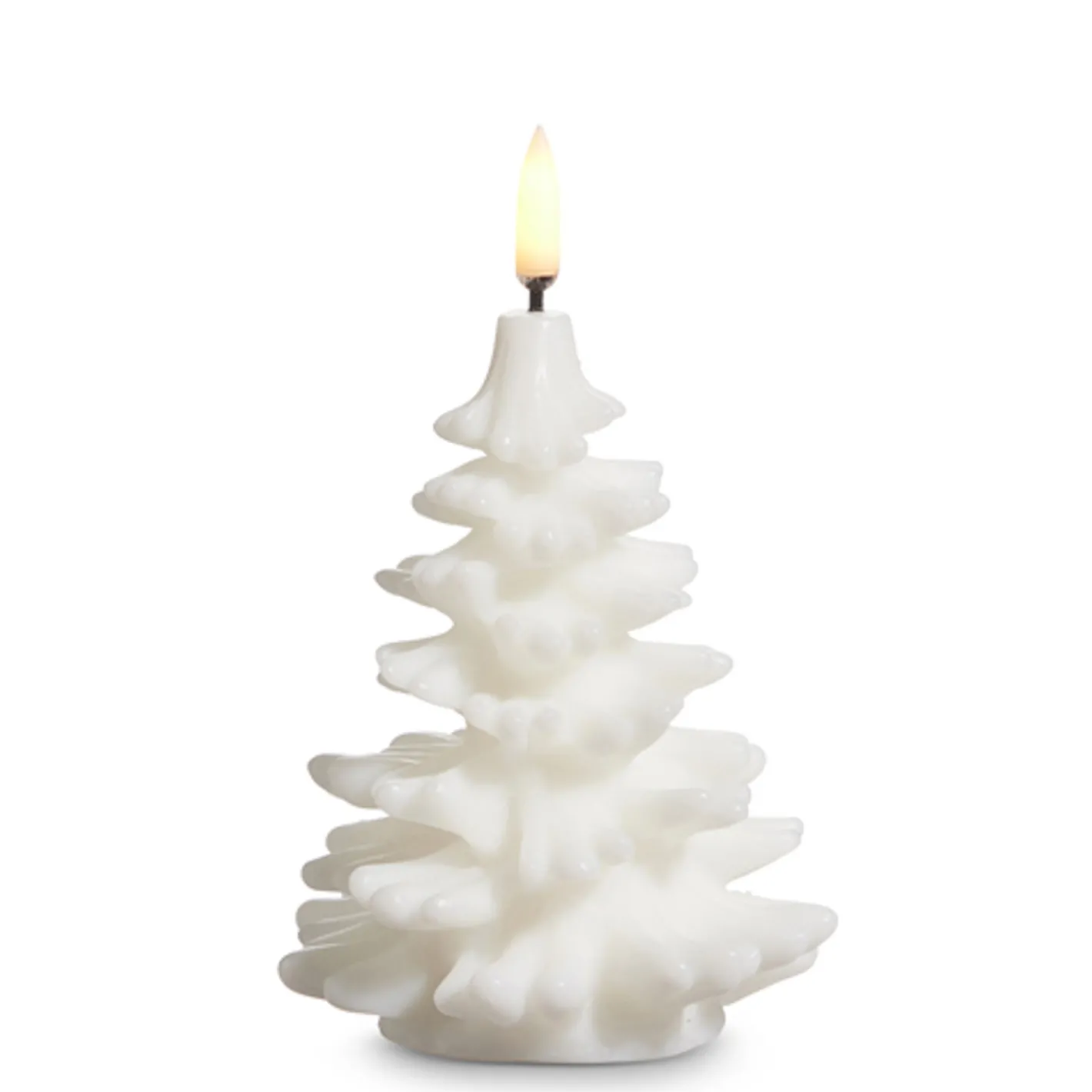Raz Imports Raz 5.5" White or Ivory Uyuni Christmas Tree Battery Operated Candle with Lighted Flickering Flame New