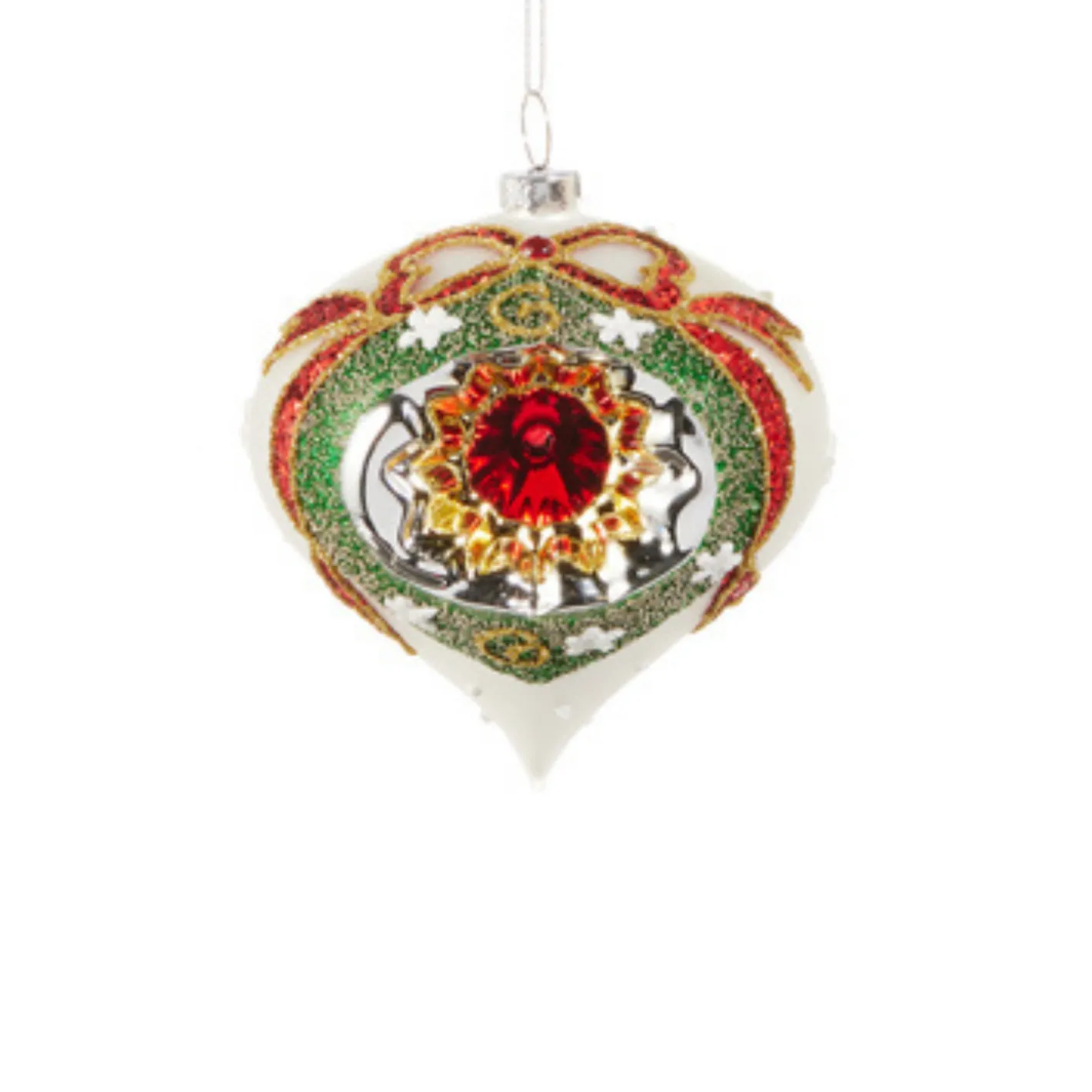 Raz Imports Raz 3.5" Witcheye with Bow Glass Christmas Ornament 4520910 New