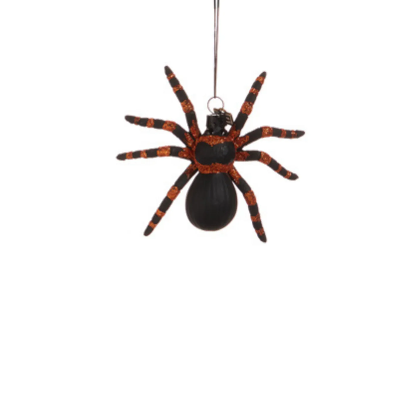 Raz Imports Raz Eric Cortina 4" Along Came A Spider Glass Halloween Ornament 4553165 Clearance