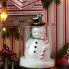 Raz Imports Raz Eric Cortina 4.5" or 8" Snowman Blow Mold Glass Christmas Ornament