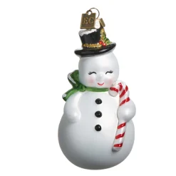 Raz Imports Raz Eric Cortina 4.5" or 8" Snowman Blow Mold Glass Christmas Ornament