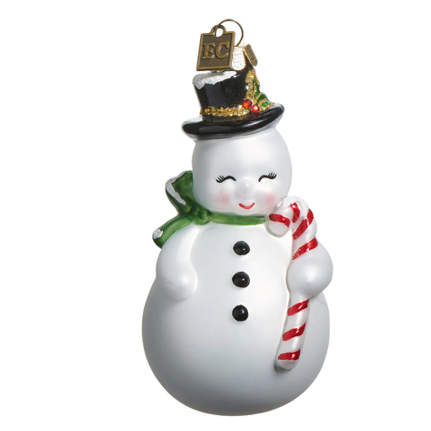 Raz Imports Raz Eric Cortina 4.5" or 8" Snowman Blow Mold Glass Christmas Ornament