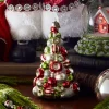 Raz Imports Raz Eric Cortina 5.5" Red, Green, and White Reflector Tree Glass Christmas Ornament 4353167 New
