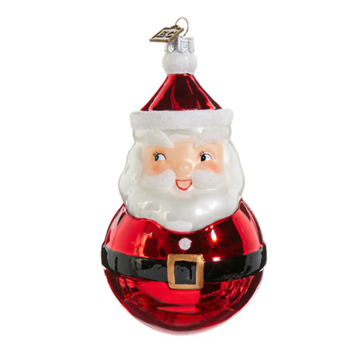 Raz Imports Raz Eric Cortina 5.5" Retro Santa Ball Glass Christmas Ornament 4453132 Online