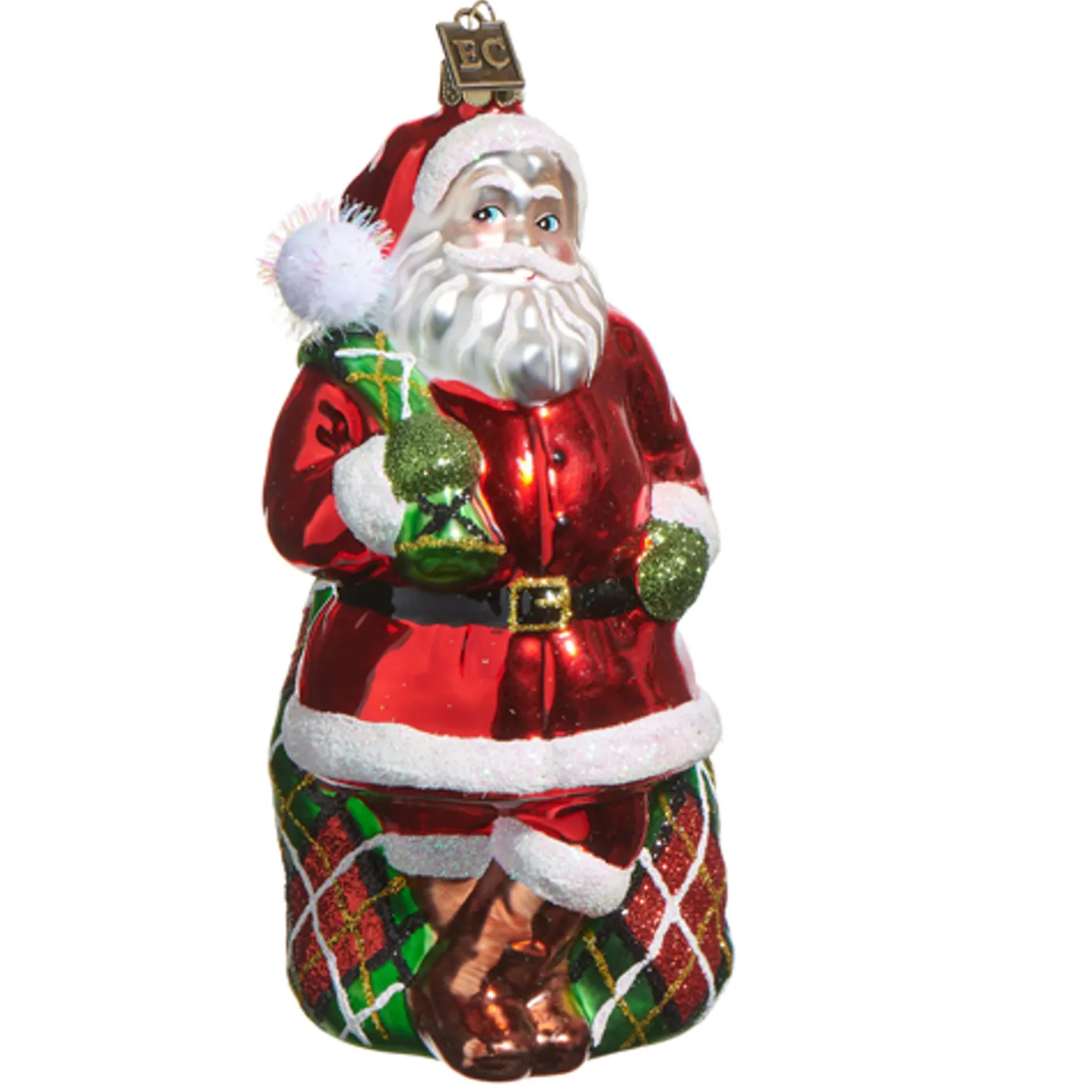 Raz Imports Raz Eric Cortina 6" Santa's Coming to Town Glass Christmas Ornament 4553110 Best