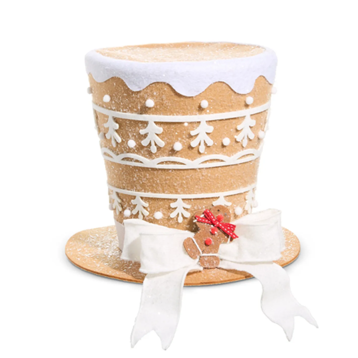 Raz Imports Raz Gingerbread Top Hat Christmas Decoration
