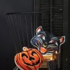 Raz Imports Raz Jack O Lantern Pumpkin or Scaredy Cat Cut Out Halloween Pillow Discount