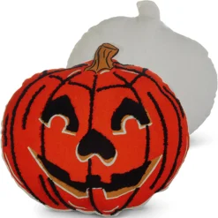 Raz Imports Raz Jack O Lantern Pumpkin or Scaredy Cat Cut Out Halloween Pillow Discount