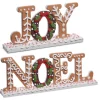 Raz Imports Raz JOY or NOEL Gingerbread Christmas Sign New
