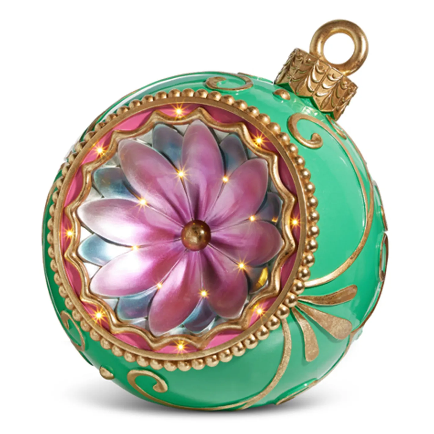 Raz Imports Raz Large Retro Reflector Ornament Lighted Christmas Decoration Sale