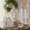 Raz Imports Raz Lighted Brown and White Christmas Gingerbread House Decoration Clearance