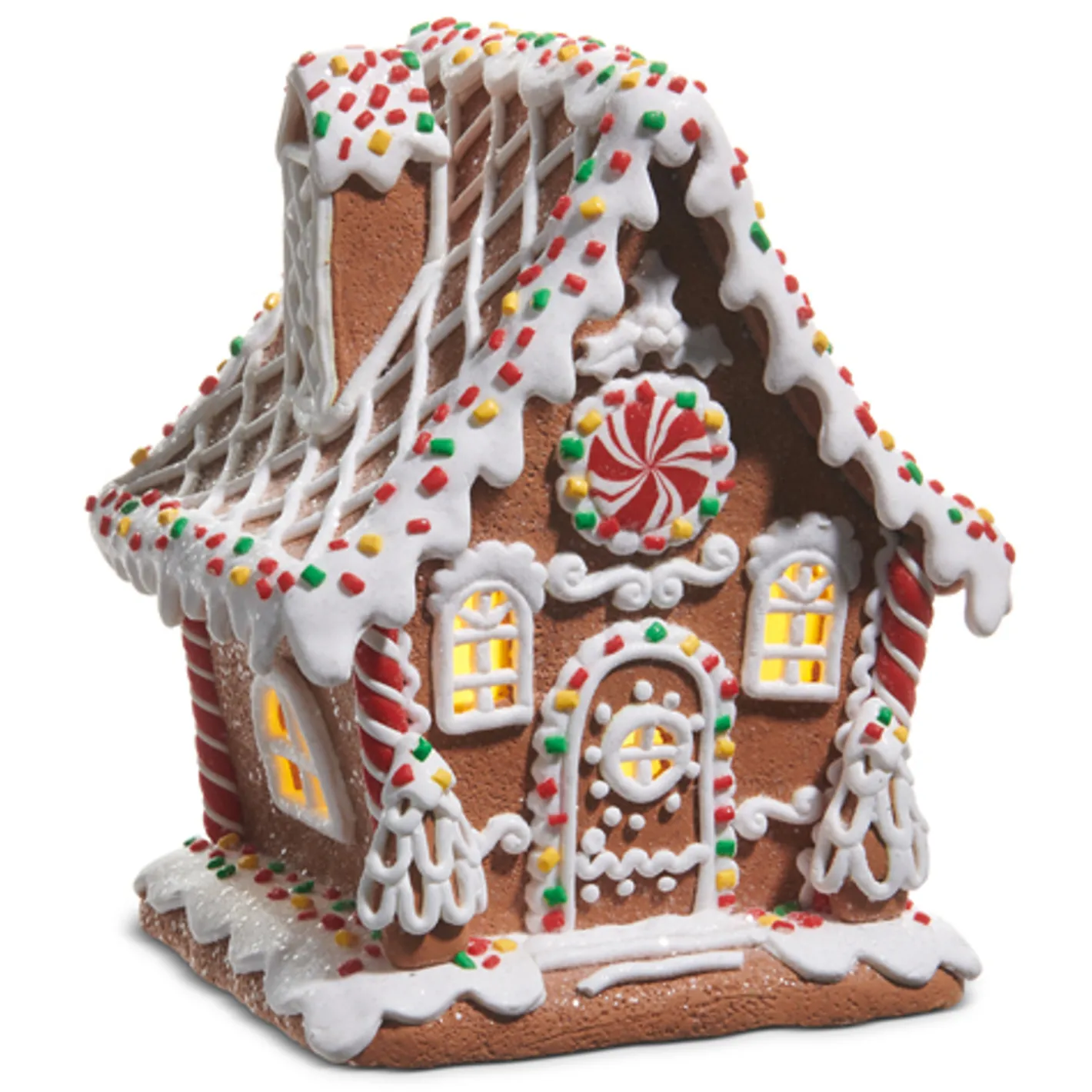 Raz Imports Raz Lighted Sprinkle Gingerbread House Christmas Decoration