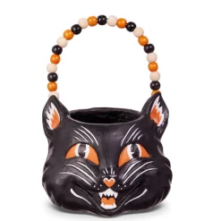Raz Imports Raz Scaredy Cat or Jack O Lantern Halloween Candy Bucket Decoration Clearance