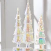 Raz Imports Raz Set of 3 Lighted Iridescent Glass Tree Christmas Decoration 4222911 Discount