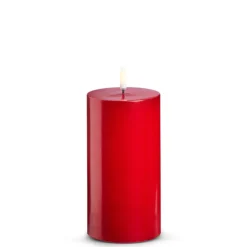 Raz Imports Raz Uyuni Red Battery Operated Candle with Lighted Flickering Flame