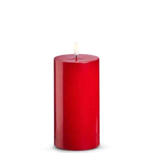 Raz Imports Raz Uyuni Red Battery Operated Candle with Lighted Flickering Flame
